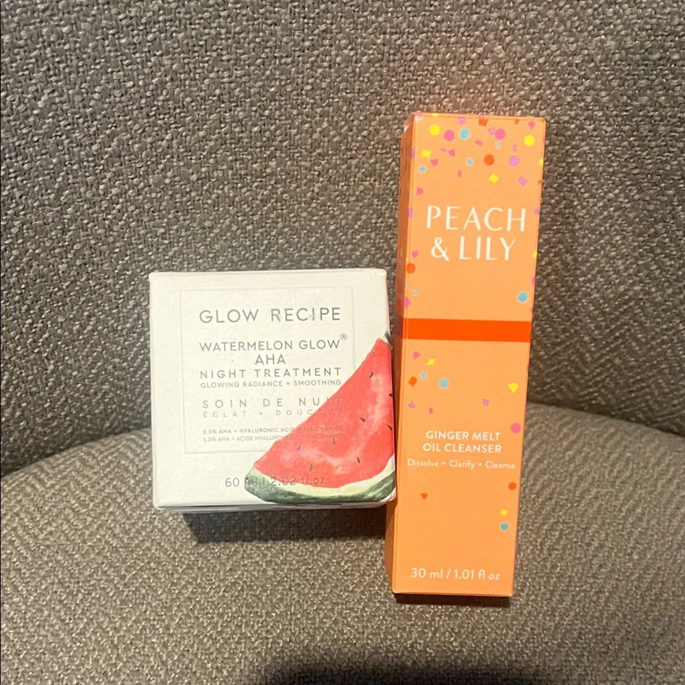 Peach & Lily Ginger Melt Oil Cleanser and Glow Recipe Watermelon Glow AHA - Picture 1 of 6